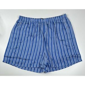 NWT Ann Taylor High Rise Silky Shorts Size XS Blue Striped Sleep Pajama